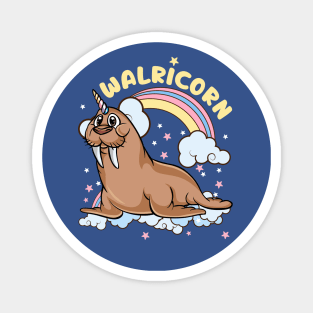 Walrus Unicorn Walricorn Magical Sea Animal Magnet